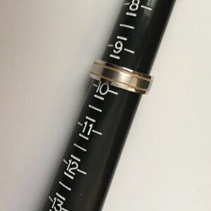 Brawn Cobalt Marked 14K & “Faith” Band Ring